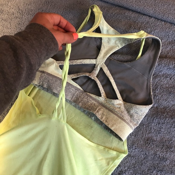 Lululemon Tank Top & Sports Bra (Attached) - Picture 3 of 4